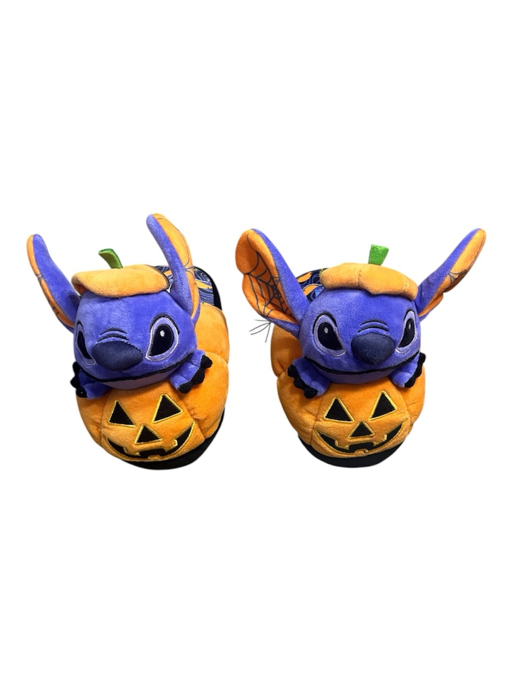 Stitch Pumpkin Plush Slippers